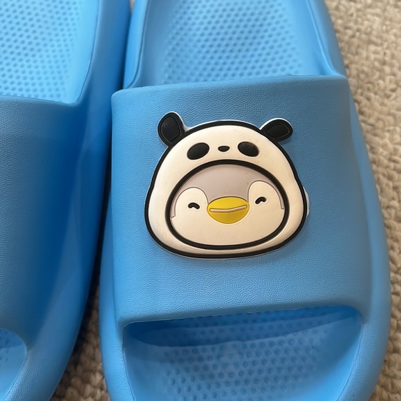 Panda Penguin Cloud Slip On Sandals Indoor Shoe Shower Slipper Boy Unisex Animal - Picture 2 of 7